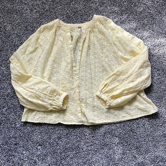 Free People From The Clouds Eyelet Blouse - Picture 3 of 5